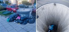 Μήνυση κατά αγνώστων για βανδαλισμό υπόγειου κάδου στην οδό Σοφούλη