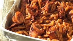 Σουπιές με κριθαράκι