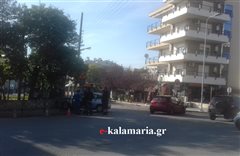 Καλαμαριά - Σφοδρή σύγκρουση οχημάτων στον Φοίνικα