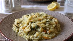 Λαχανόρυζο με λεμόνι και τζίντζερ